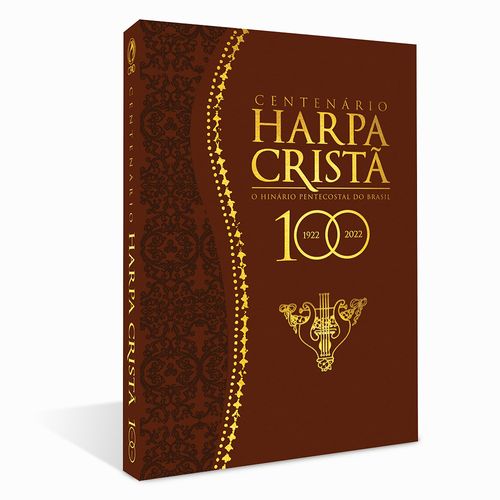Harpa Cristã Centenário Grande Popular Marrom