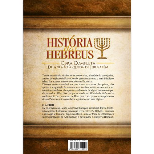 História dos Hebreus - Edição de Luxo