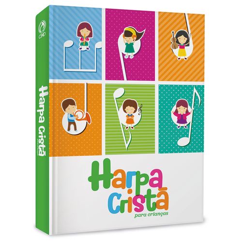 Harpa Cristã Popular Média para Crianças (Capa Notas Musicais)