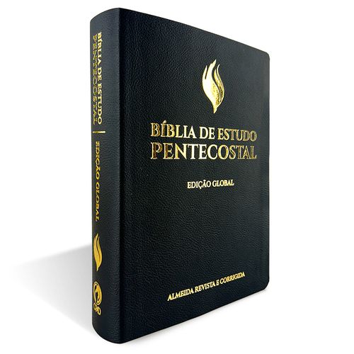 Bíblia de Estudo Pentecostal Grande Luxo Preta (Edição Global)