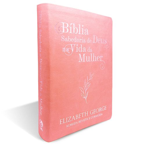 Bíblia Sabedoria de Deus na Vida da Mulher Média Luxo Rosa