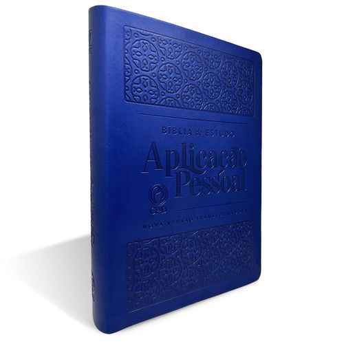 Bíblia de Estudo Aplicação Pessoal Grande Luxo Azul  NVT