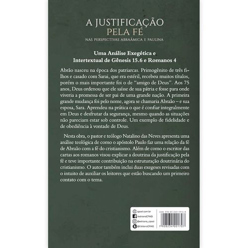 A Justificação Pela Fé - Nas Perspectivas Abraâmica e Paulina