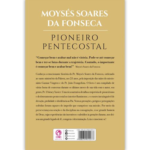Moysés Soares da Fonseca - Pioneiro Pentecostal
