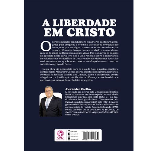 A Liberdade em Cristo (Livro de Apoio Jovens)