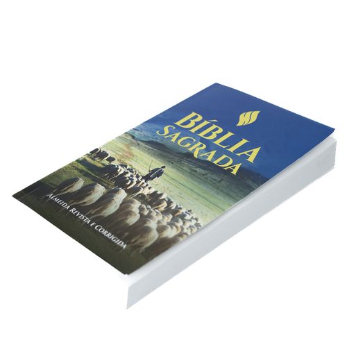 Bíblia Grande Harpa Cristã Slim Brochura Rebanho Azul