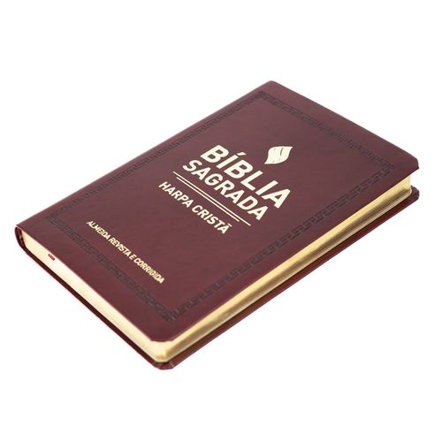 Bíblia Grande Harpa Cristã Slim Luxo Vinho