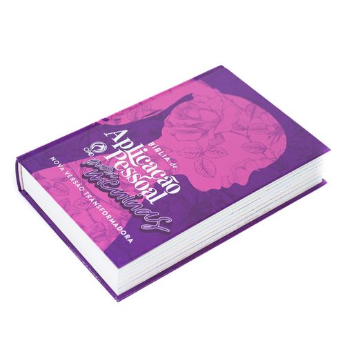 Bíblia de Aplicação Pessoal para Meninas Média Rosa Capa Dura NVT