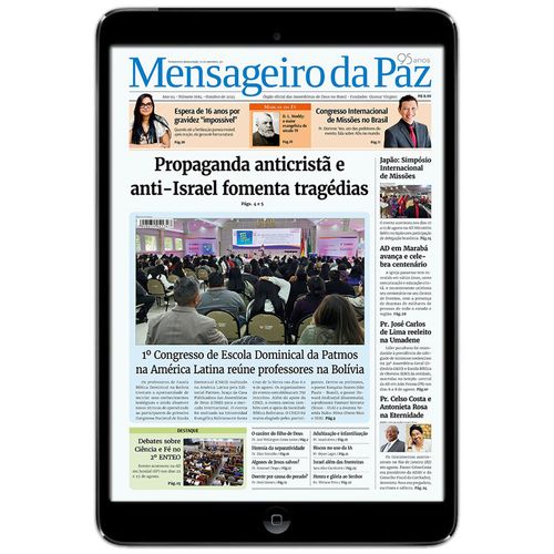 Jornal Mensageiro da Paz – Digital – Assinatura por 1 ano (12 edições)