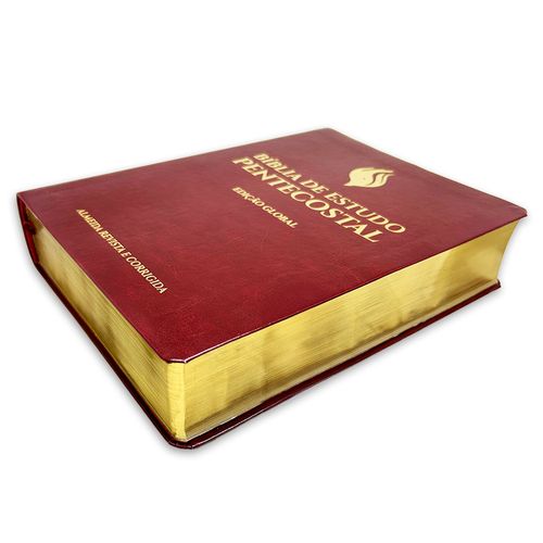 Bíblia de Estudo Pentecostal Grande Luxo Vinho (Edição Global)