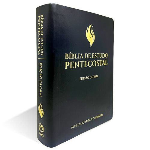 Bíblia de Estudo Pentecostal Grande Luxo Preta (Edição Global)