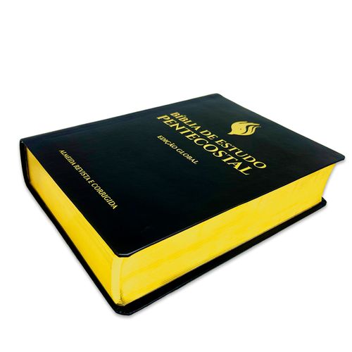Bíblia de Estudo Pentecostal Grande Luxo Preta (Edição Global)