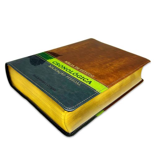 Bíblia De Estudo Cronológica Aplicação Pessoal Tarja Verde