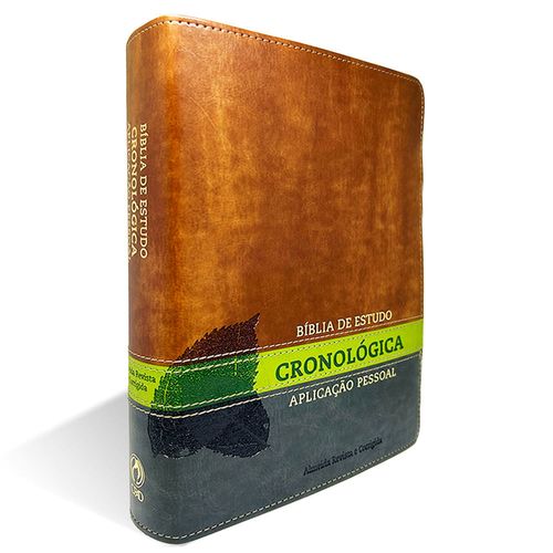 Bíblia De Estudo Cronológica Aplicação Pessoal Tarja Verde