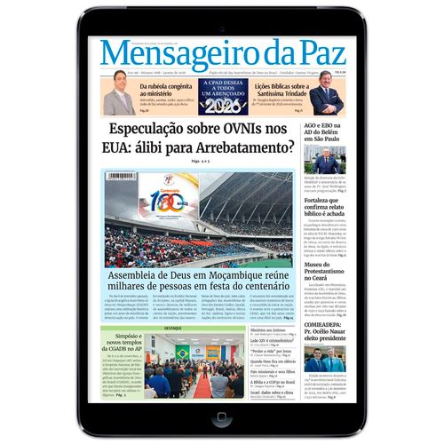 Jornal Mensageiro da Paz – Digital – Assinatura por 1 ano (12 edições)
