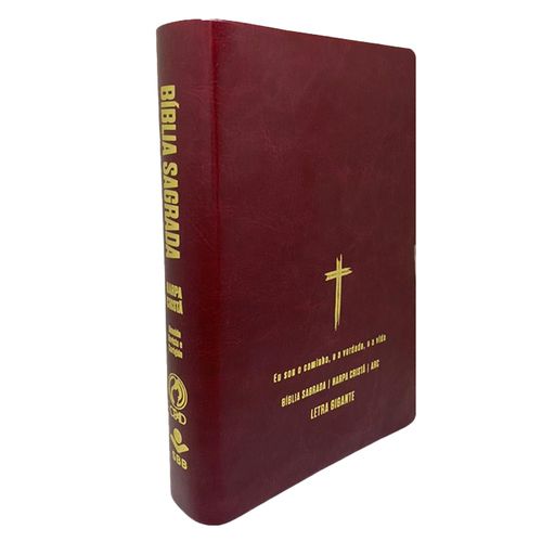 Bíblia Grande Harpa Cristã Econômica Letra Gigante Vinho (Salvação)