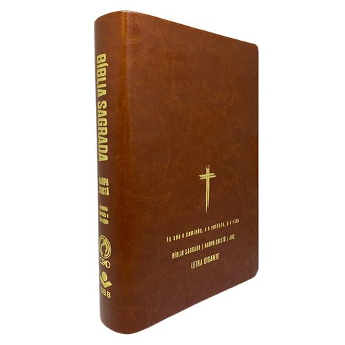 Bíblia Grande Harpa Cristã Econômica Letra Gigante Marrom (Salvação)