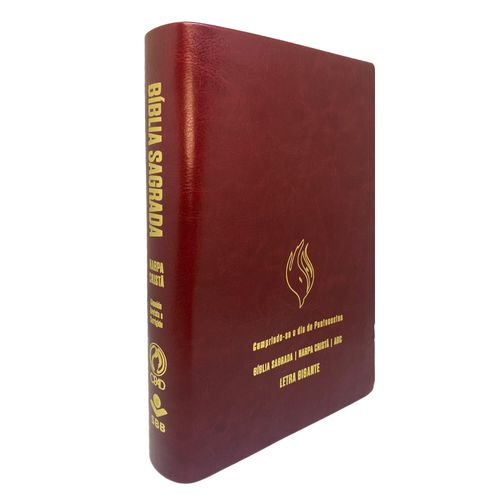 Bíblia Grande Harpa Cristã Econômica Letra Gigante Vinho (Pentecostes)