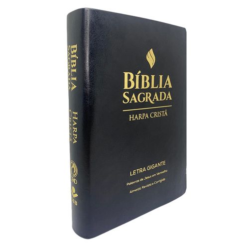 Bíblia Grande Harpa Cristã Econômica Letra Gigante Preta