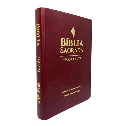 Bíblia Grande Harpa Cristã Econômica Letra Grande Vinho
