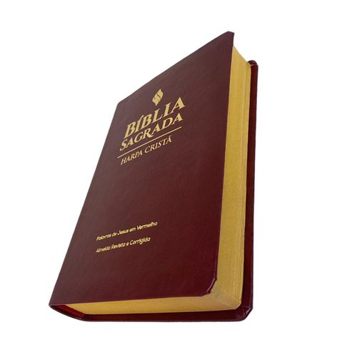 Bíblia Grande Harpa Cristã Econômica Letra Grande Vinho