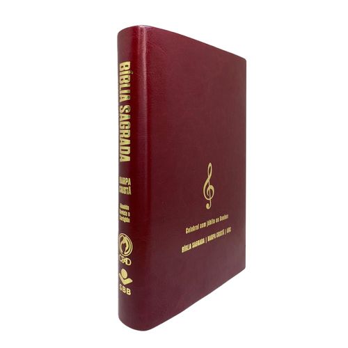 Bíblia Grande Harpa Cristã Econômica Letra Grande Vinho (Música)