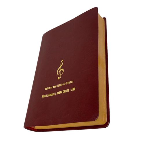 Bíblia Grande Harpa Cristã Econômica Letra Grande Vinho (Música)