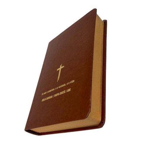 Bíblia Grande Harpa Cristã Econômica Letra Grande Marrom (Salvação)