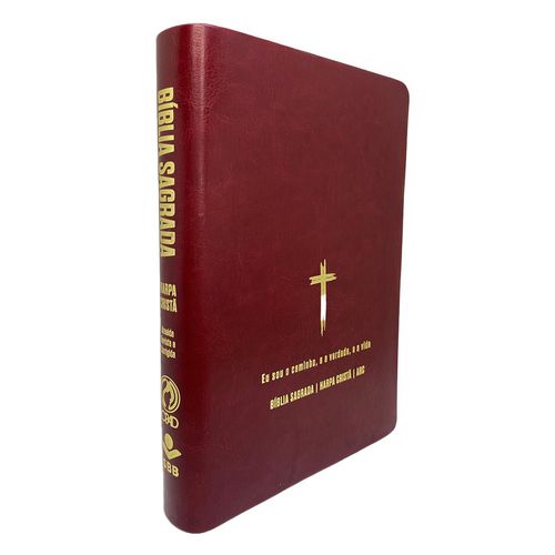 Bíblia Grande Harpa Cristã Econômica Letra Grande Vinho (Salvação)