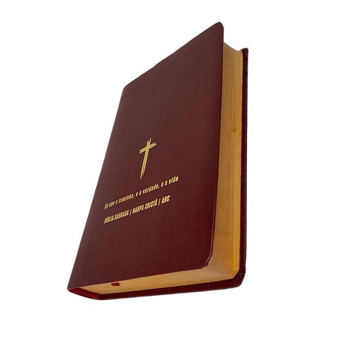 Bíblia Grande Harpa Cristã Econômica Letra Grande Vinho (Salvação)