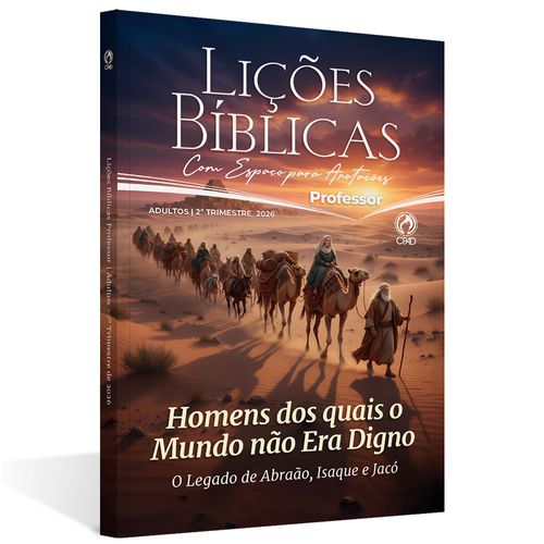 Lições Bíblicas Adultos Professor Capa Dura Anotações 2º Tr. 2026