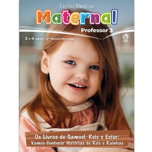 Lições bíblicas Maternal Professor 3º Tr. 2026