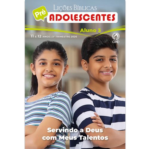 Lições Bíblicas Pré-Adolescentes Aluno 3º Tr. 2026