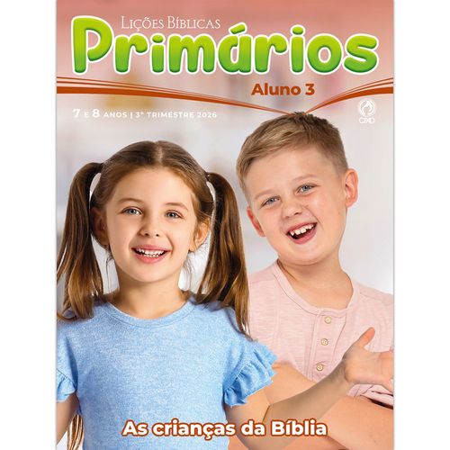Lições Bíblicas Primários Aluno 3º Tr. 2026