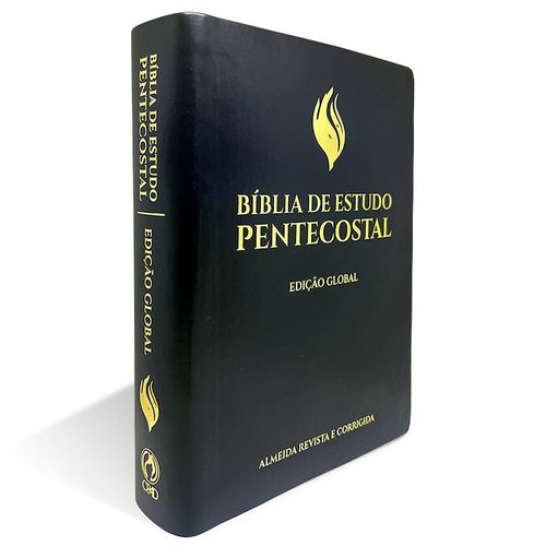 Bíblia de Estudo Pentecostal Edição Global - Grande Luxo Preta