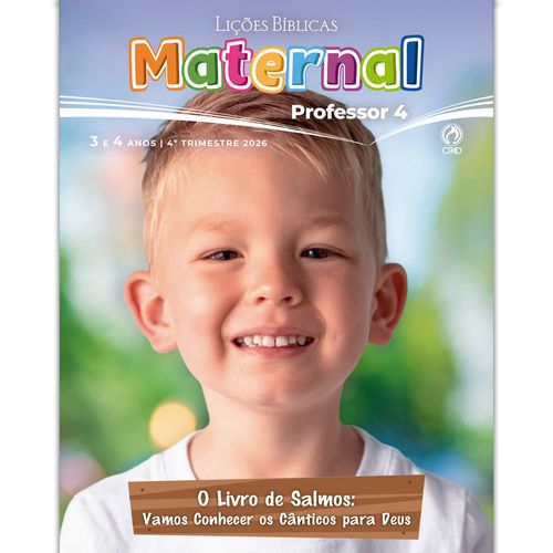 Lições bíblicas Maternal Professor 4º Tr. 2026