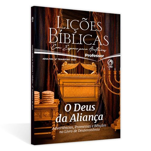 Lições Bíblicas Adultos Professor Capa Dura Anotações 4º Tr. 2026