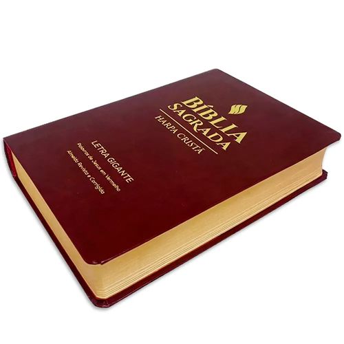 Bíblia Grande Harpa Cristã Popular Letra Gigante Vinho