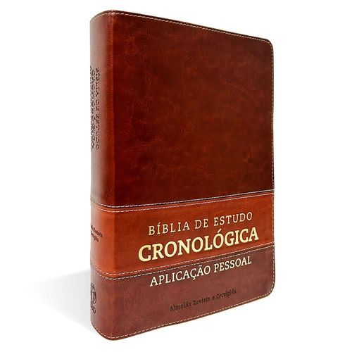 Bíblia de Estudo Cronológica Aplicação Pessoal Tarja Marrom